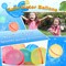 Reusable Water Balloons 12Pcs with Mesh Bag, Self Sealing Silicone Ball Latex-Free, No Clean Hassle, Easy to Fill, Summer Toys